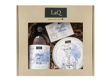 Laq Set Men Kozioł Gel doccia 300 ml + Peeling 300 ml + Sapone 85 g