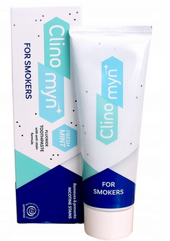 Clinomyn Pasta do zębów dla palaczy kawoszy na osad po kawie winie 75 ml