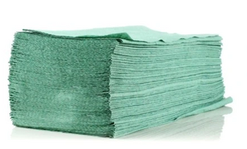 Cleaning towel ZZ Green folded for feeder