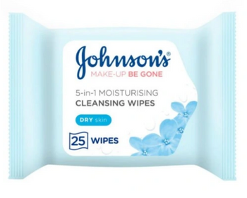 Johnson's Pampering Chusteczki do demakijażu Moisturising Skóra tłusta i mieszana 25 szt