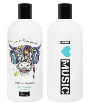 Laq Washing gel and hair shampoo 2in1 300 ml COW