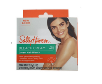 Sally Hansen Bleach Cream Cream Hair Bleach Schiarente per capelli viso con aloe