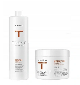 MONTIBELLO Naturtech Keratin Force Shampoo 1000ml + Maschera 500ml
