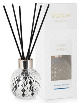 Bispol Diffuser Fragrance sticks in crystal glass 100 ml White Amber