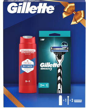 Gillette Zestaw Maszynka MACH3 + Żel Old Spice 250 ml