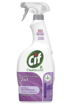 Cif Disinfect &amp; Shine Flower Breez Spray de curățare și dezinfectare multifuncțional 750 ml