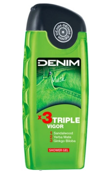 Denim Musk Shower Gel x3 Triple Vigor 250 ml