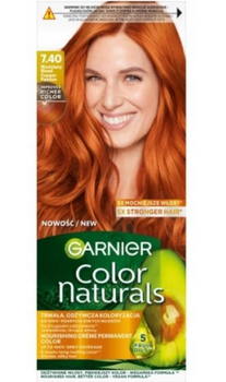 Garnier Color Naturals cremă de culoare pentru păr 7.40 cupru blond 60 ml