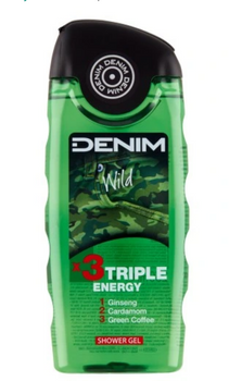 Gel de duș Denim Wild x3 Triple Energy 250 ml