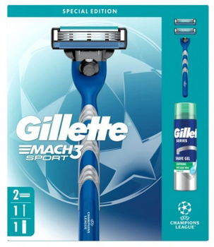 Gillette Men's Cosmetics Set Mach3 Sport Shaver + Series Shave Gel 200 ml
