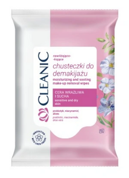 Cleanic makeup remover wipes sensitive skin 10 pcs