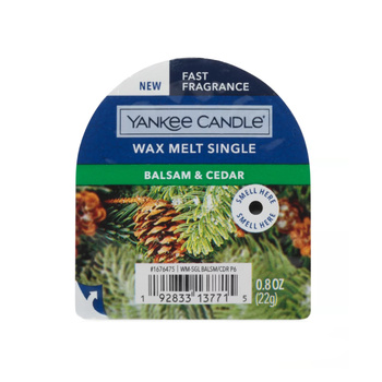 Yankee Candle Classic Cera Balsamo e Cedro 22g