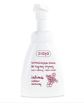 Ziaja Intima Pianka normalizująca do higieny intymnej.Nektar Żurawinowy.Kwas Mlekowy+Ccpper Usnate 250ml