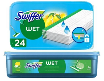 Șervețele umede Swiffer 24 buc / Rezerve mop umed Lămâie