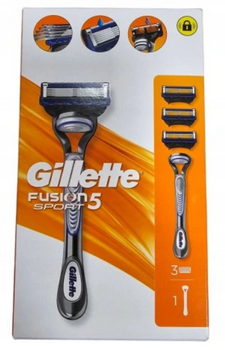 Gillette Fusion Sport 5 Maszynka do golenia + 3 ostrza