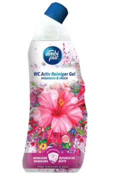 Ambi Pur Pink Hibiscus Rose toilet cleaning gel 750 ml