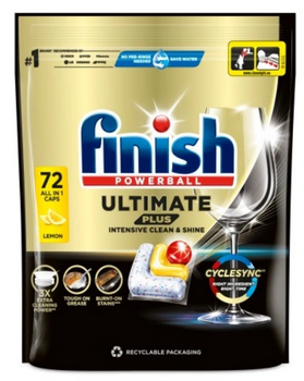 Finish Powerball Quantum Ultimate Plus All in One Lemon 72 buc