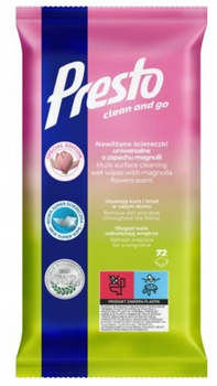 Presto Cloths scent Spring Magnolia 72 pcs