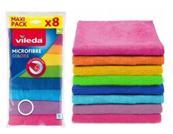 Vileda Colors XL microfiber cloths 8 pcs
