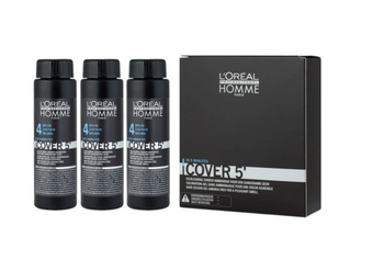 Loreal Homme Cover 5 toning hair dye 4 Medium Brown 3x50 ml