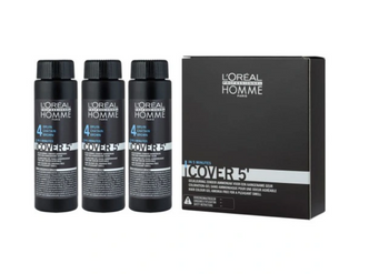 Loreal Homme Cover 5 vopsea de par tonificanta 4 Maro Mediu 3x50 ml