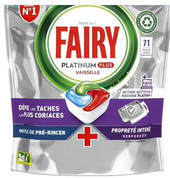 Fairy Platinum Plus Geschirrspülerkapseln 71 Stück