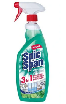 Spic Span White Musk and Green Tea Glass Cleaner 3in1 500ml