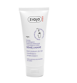 Ziaja Med Trattamento ai Semi di Lino Crema-Balsamo Mani Idratante ed Ammorbidente 100 ml
