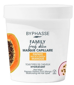 Byphasse Family Fresh Delice Maska do włosów Papaja,Marakuja,Mango 250 ml