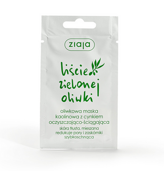 Ziaja Green Olive Leaves - Olive Kaolin Mask with zinc, cleansing and astringent 7ml