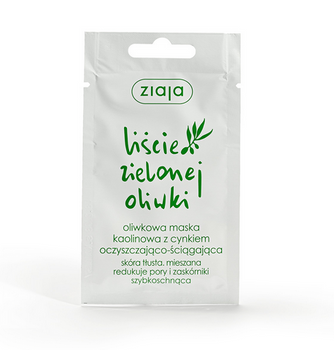 Ziaja Green Olive Leaves – Oliven-Kaolin-Maske mit Zink, reinigend und adstringierend, 7 ml