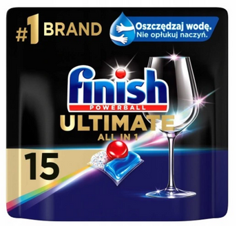 Finish Tabs Powerball Quantum All in 1 Ultimate Regular 15 Tabletten für Geschirrspüler