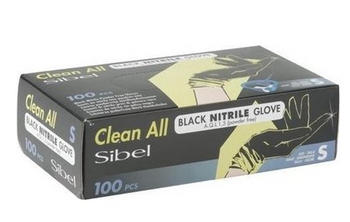 Black nitrile gloves size M 100 pcs.