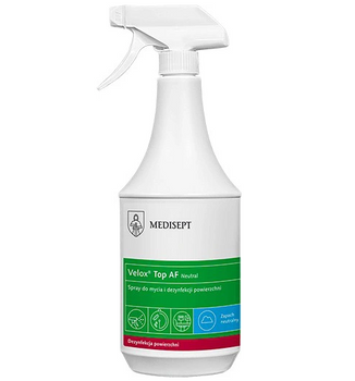 Medisept Velox Top AF Neutro Disinfettante per superfici con spruzzatore 1 L