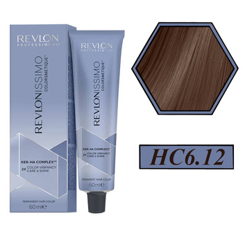 Vopsea cu acoperire mare Revlon Revlonissimo 60 ml 6.12