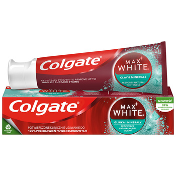 Pasta de dinți Colgate Max White Clay &amp; Minerals 75ml