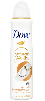 Dove Women Coconut &amp; Jasmine Flower 72H Antitranspirant Spray 150 ml