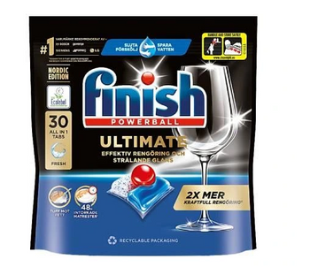 Finish Powerball Ultimate All in 1 Tabs Kapsułki do zmywarki 30 szt