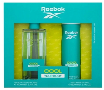 Reebok Cool Your Body Women Zestaw Woda Toaletowa 100 ml + Dezodorant spray 150 ml