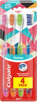 Colgate Twister Toothbrush soft 4 pieces