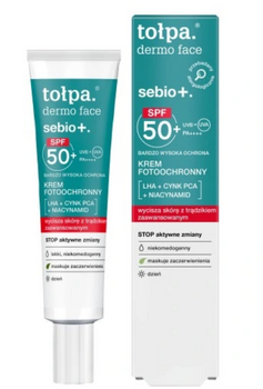 TOŁPA Dermo Face Sebio Cremă fotoprotectoare SPF50 40 ml