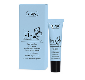 Ziaja Fluid-Korektor do twarzy  z nutą mięty,granatu i czarnej porzeczki 30ml