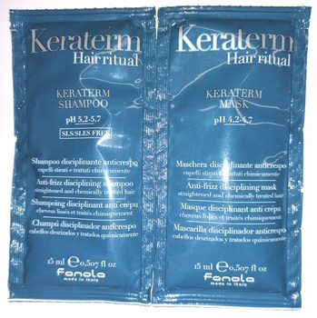 Fanola Keraterm Sample Shampoo 15ml + Mask 15ml