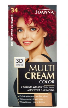Joanna Multi Cream Color Hair dye Intense Red 34