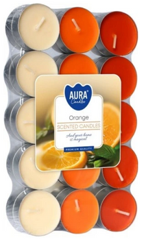 Bispol Scented Tealight Warmers 30 pcs Orange