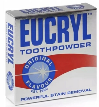 Eucryl Original Powder Whitening Powder Entfernt Beschläge und Zunder 50 ml