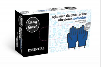 Oh My Glove Eseential Disposable nitrile powder-free gloves M 100 pieces Blue