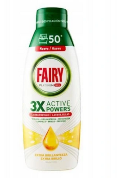 Fairy Platinum Gel pentru mașină de spălat vase Extra Shine Lemon 900 ml