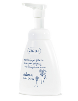 Ziaja Intima Moisturizing foam for intimate hygiene. Lotus Flower. Lactic Acid + Cpper Usnate 250ml