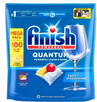 Finish Quantum All in One Lemon Capsule de spălat vase 100 buc